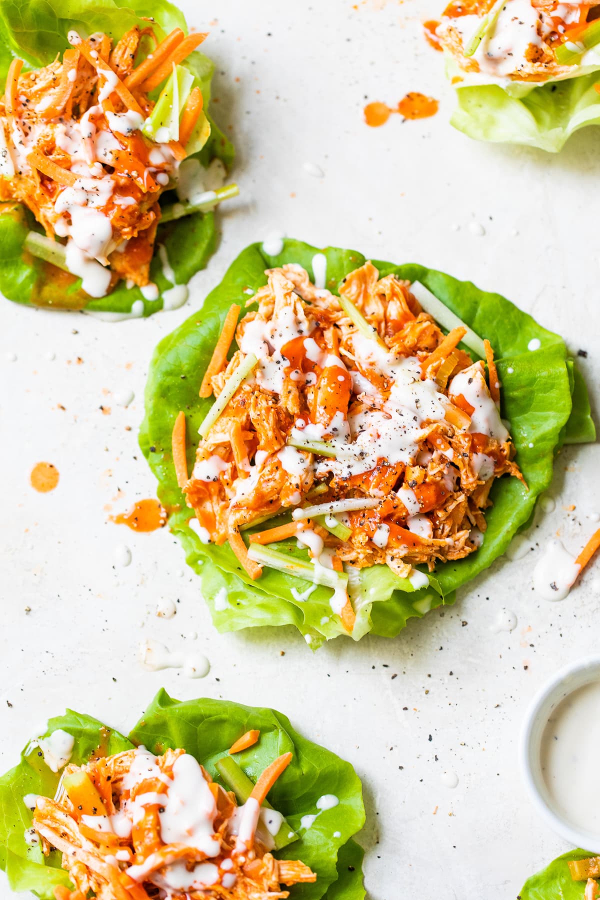 Buffalo Chicken Lettuce Wraps (Keto)