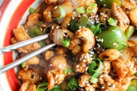 Keto Cashew Broccoli and Chicken Bowl